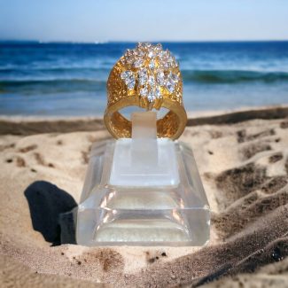 Regal Gold Crown Ring