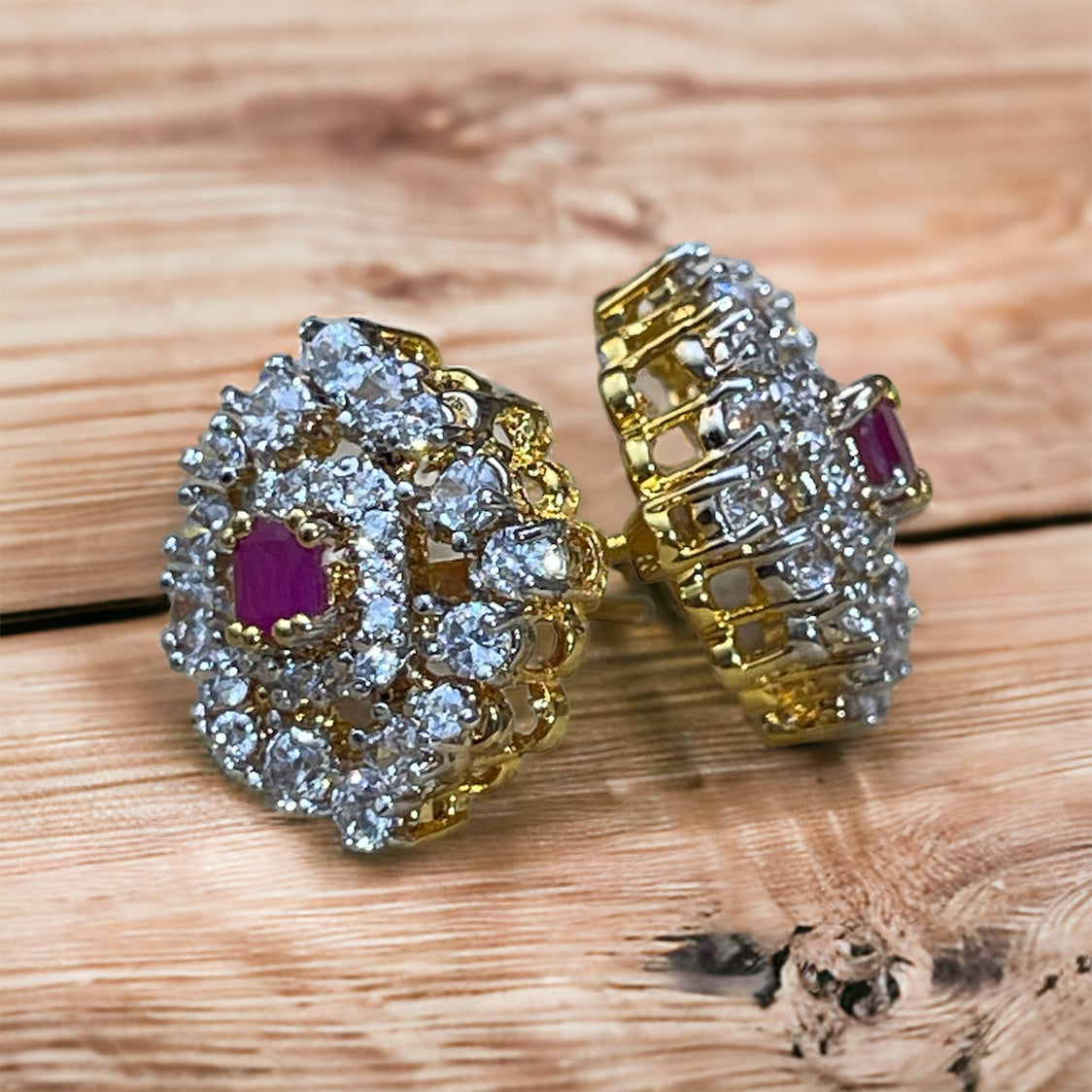 Burgundy Belle Earring