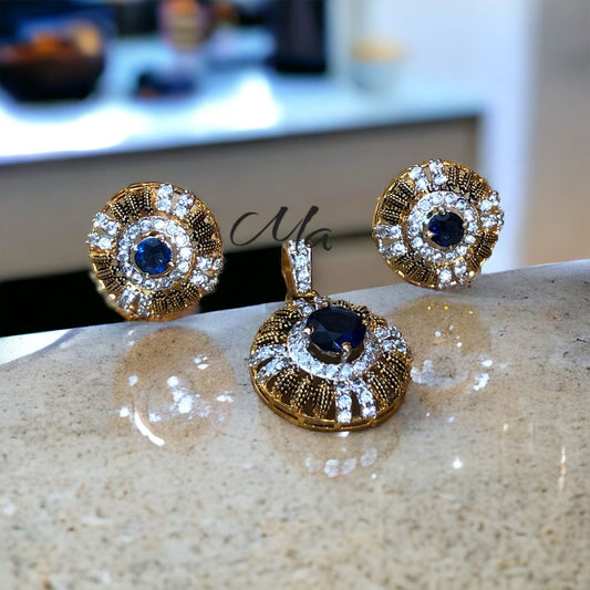 Chandi's Imported Zircon with Gold Plate