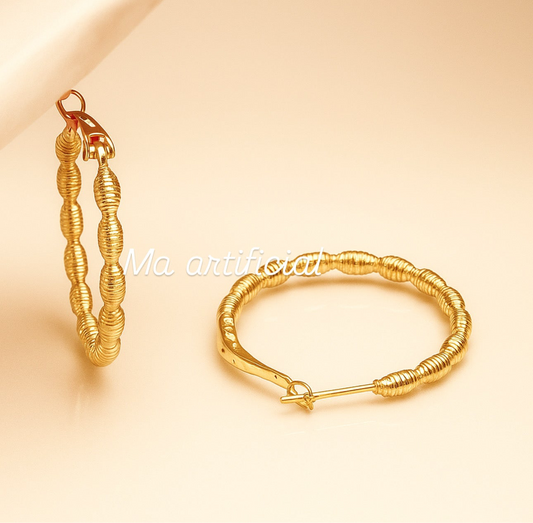 Golden hoops
