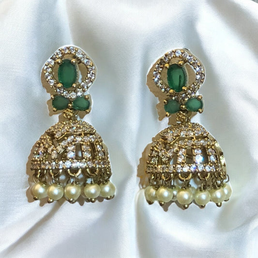 Emerald jhumki