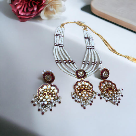 Chandi Gold-Plated Polki Cuts Set