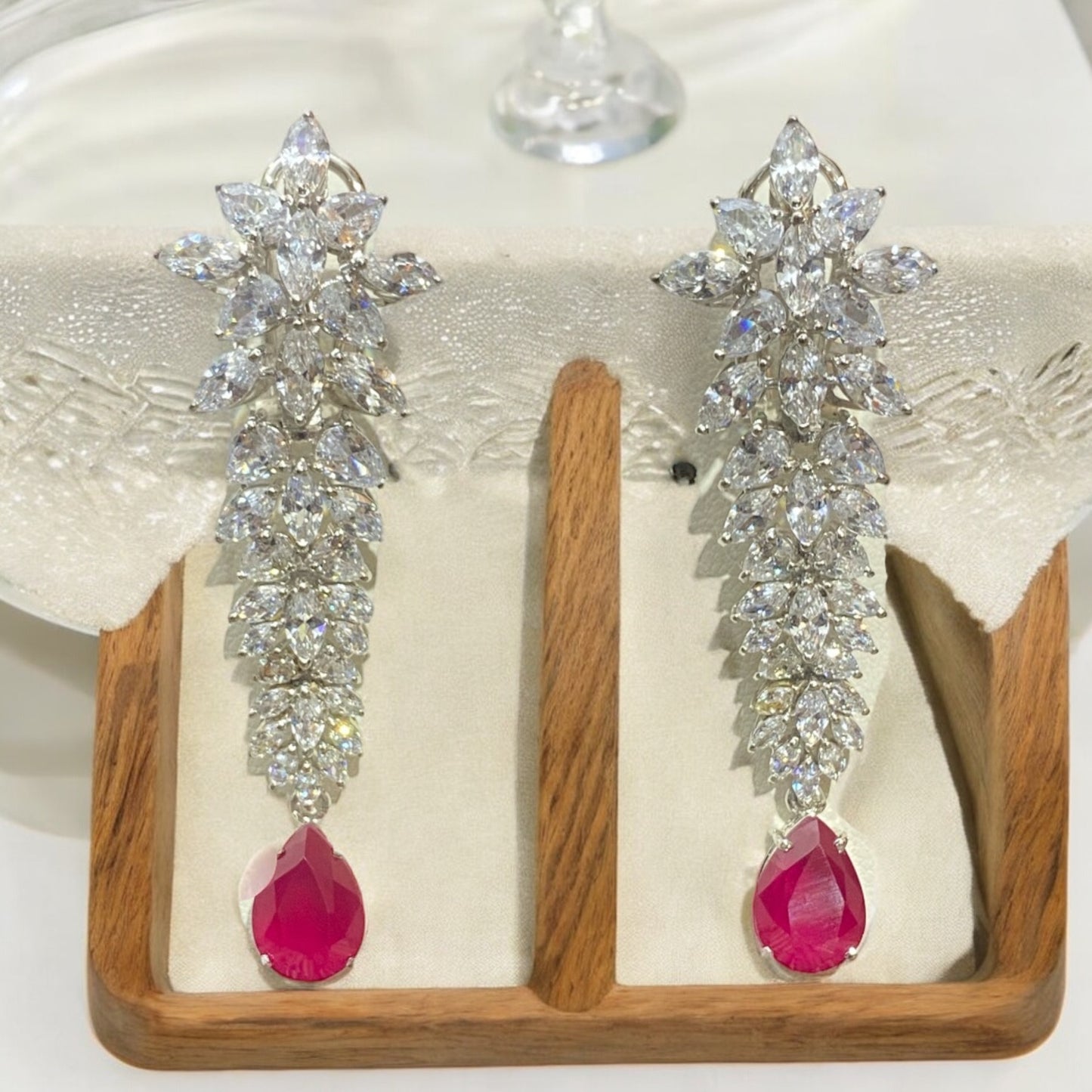 Earring Pure Chandi With Original Imported Zircon